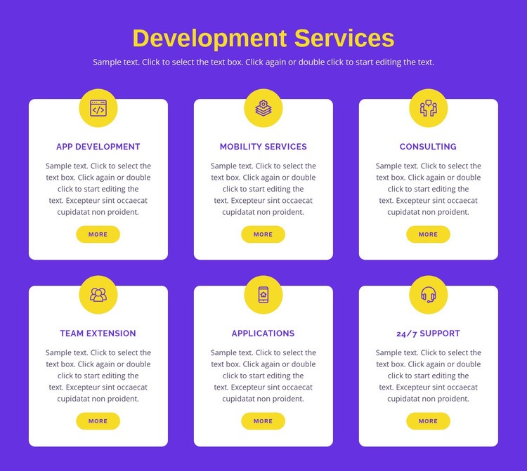 Custom application development Web Page Design