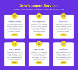 Custom Application Development - Simple Website Template