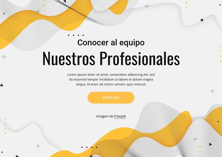 Conoce a nuestro equipo de profesionales Creador de sitios web HTML