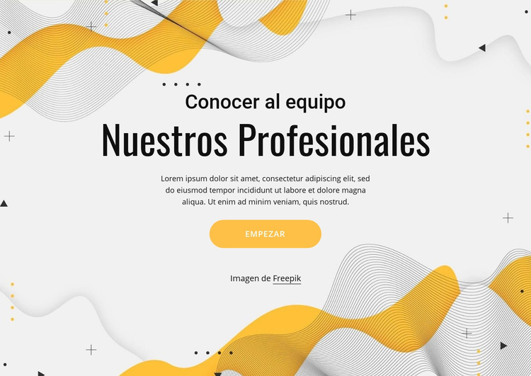 Conoce a nuestro equipo de profesionales Plantilla Joomla