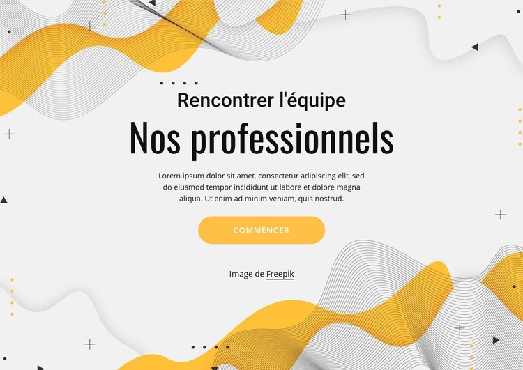 Rencontrez notre équipe professionnelle Créateur de site Web HTML