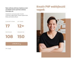 PHP Fejlesztő – Modern Websablon