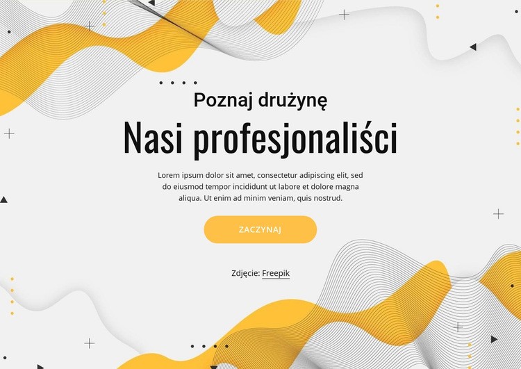 Poznaj nasz profesjonalny zespół Szablon HTML5