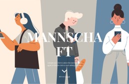 HTML-Seite Für Teamabbildung