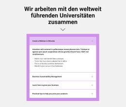 Bildschirm-Mockup Für Titel Und Akkordeon