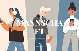 CSS-Vorlage Für Teamabbildung