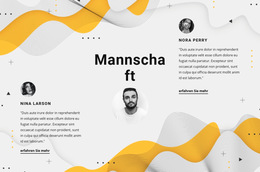 Drei Partner – Responsive Website-Vorlage