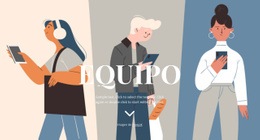 Ilustración Del Equipo - Diseño Profesional Personalizable