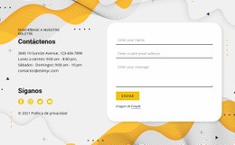 Contactos Y Formulario - Plantilla Creativa Multipropósito