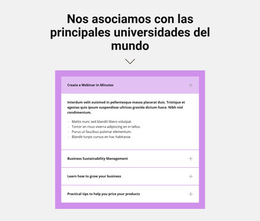 Título Y Acordeón - Plantilla De Sitio Web Profesional