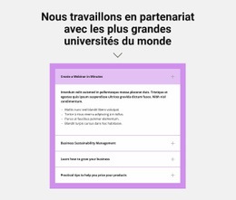 Conception De Site Web Pour Titre Et Accordéon