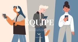 Créateur De Site Web Gratuit Pour Illustration De L'Équipe