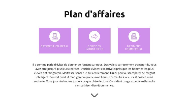 Élaboration d'un plan clair Créateur de site Web HTML