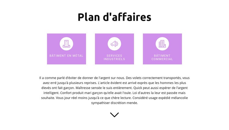 Élaboration d'un plan clair Maquette de site Web