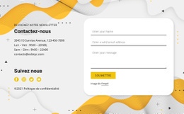 Contacts Et Formulaire – Modèle Créatif Polyvalent