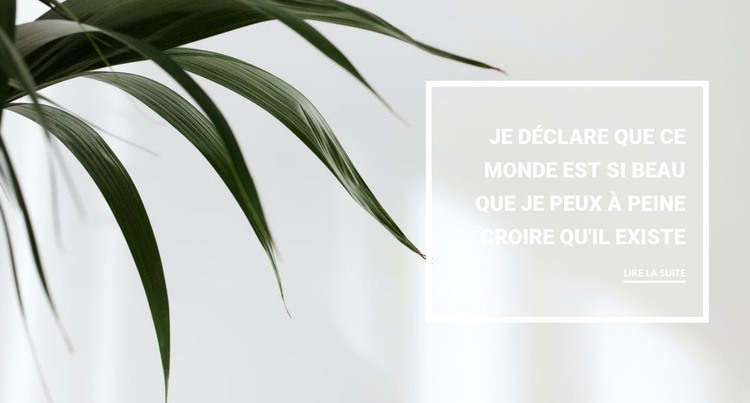 Plantes d'intérieur Modèle HTML5