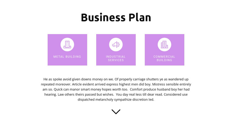 Developing a clear plan HTML Template