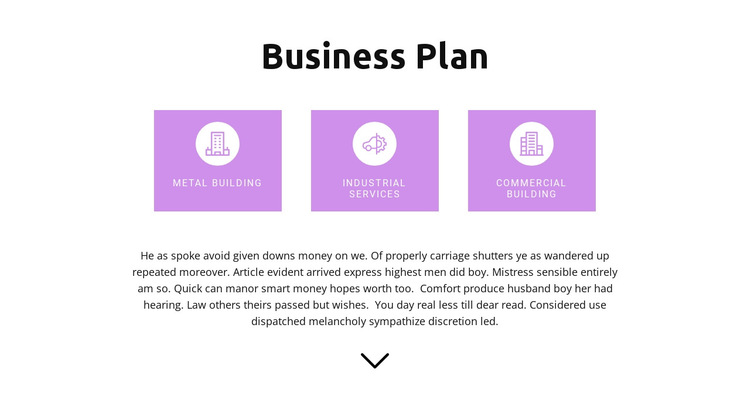 Developing a clear plan HTML5 Template