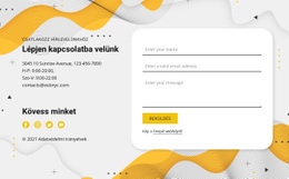 Kapcsolatok És Űrlap – Többcélú Kreatív Sablon