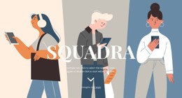 Pagina HTML Per Illustrazione Della Squadra