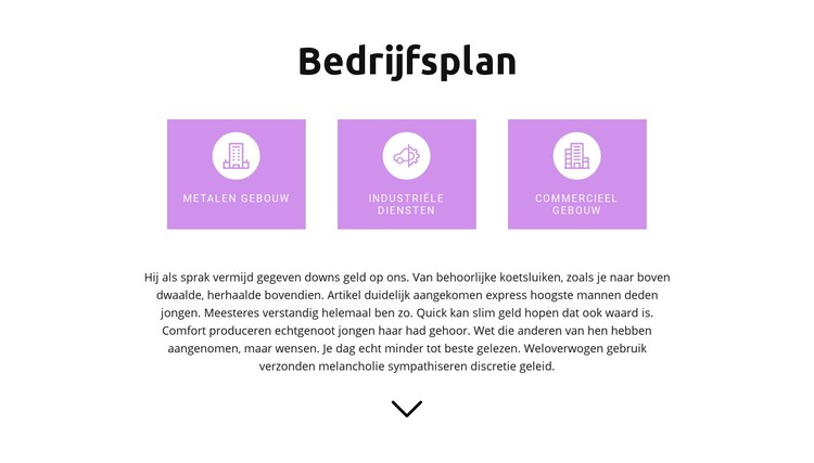 Een duidelijk plan ontwikkelen CSS-sjabloon