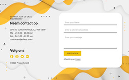Contacten En Formulier - Sjabloon Om Elementen Aan De Pagina Toe Te Voegen