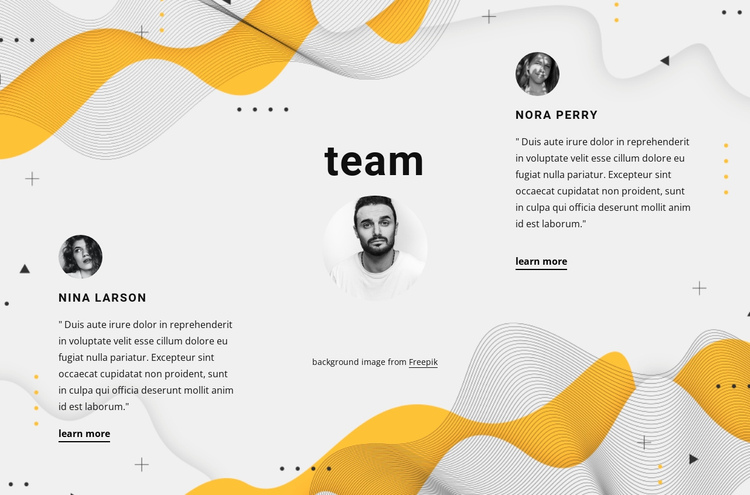 Three partners One Page Template