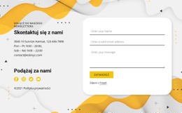 Kontakty I Formularz - Projekt Makiety