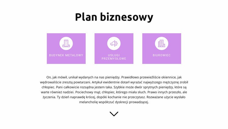 Opracowanie jasnego planu Szablon HTML5