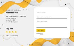 Kontakter Och Formulär - HTML5-Mall
