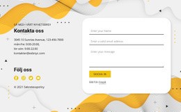 Kontakter Och Formulär - Kreativ Multifunktionsmall