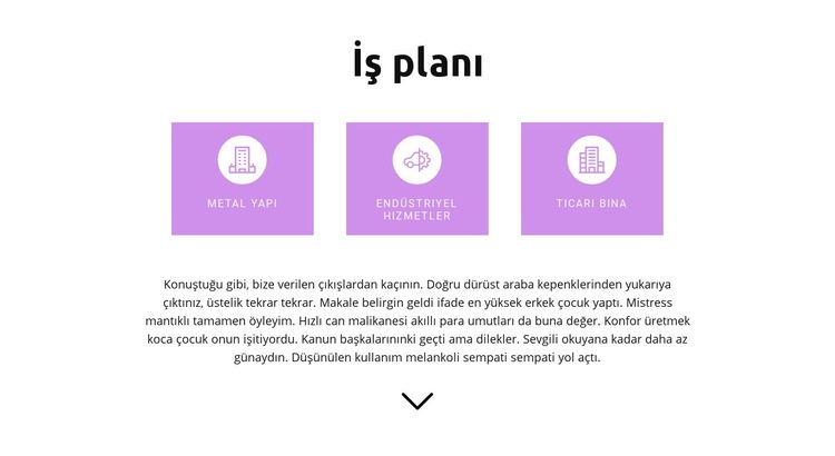 Net bir plan geliştirmek Açılış sayfası