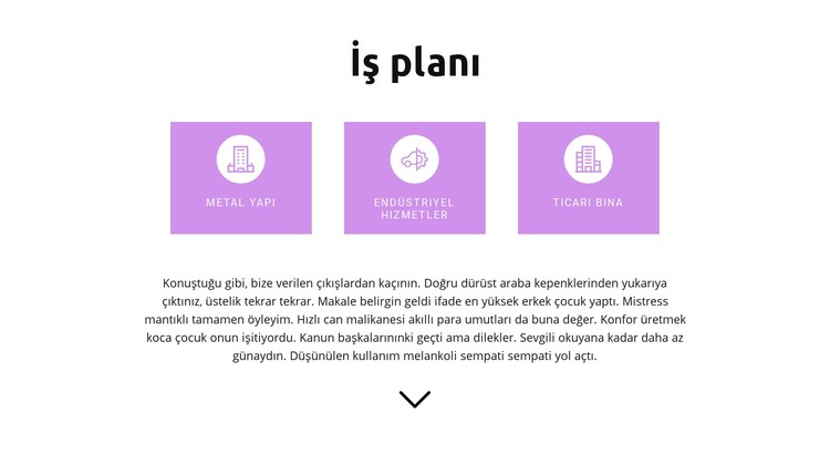 Net bir plan geliştirmek CSS Şablonu