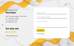 Kişiler Ve Form - Kullanımı Kolay Tek Sayfalık Şablon