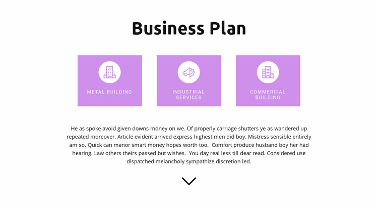 Developing a clear plan Website Mockup