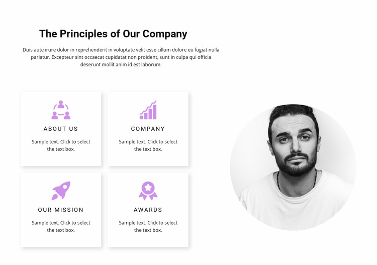 Analytics and results Website Template
