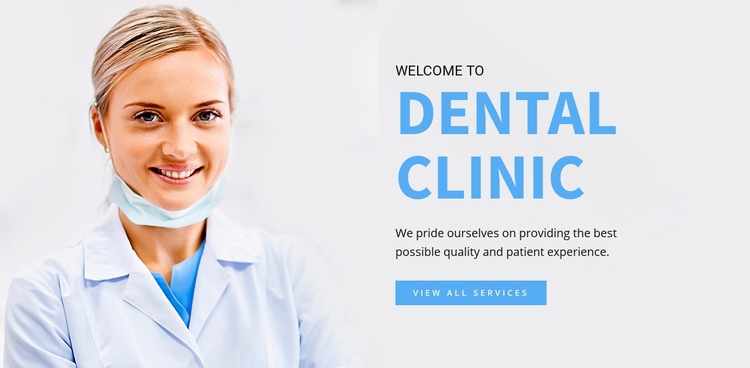 Dental Clinic Elementor Template Alternative