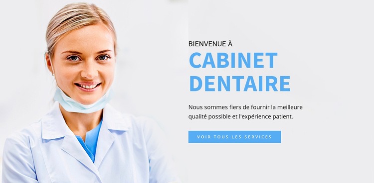 Cabinet dentaire Modèle d'une page