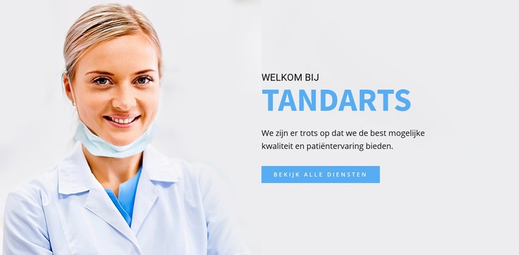 Tandarts Website Builder-sjablonen