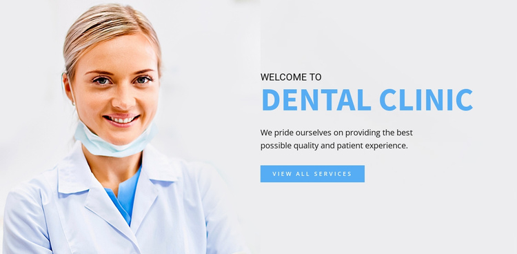 Dental Clinic One Page Template