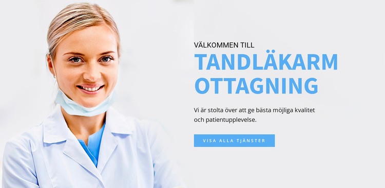 Tandläkarmottagning HTML-mall