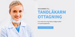 Tandläkarmottagning - Mall För Webbdesign