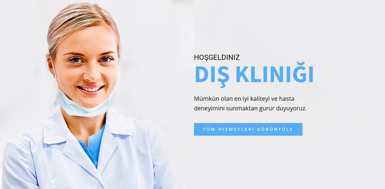 Diş Kliniği Açılış sayfası