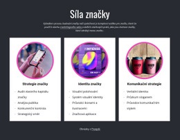 Síla Značky Šablona