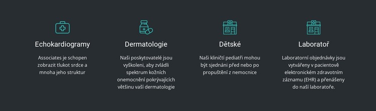 Výhody naší kliniky Šablona CSS