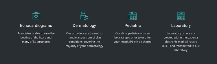 The advantages of our clinic CSS Template