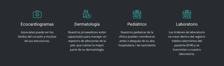 Las ventajas de nuestra clínica Plantillas de creación de sitios web