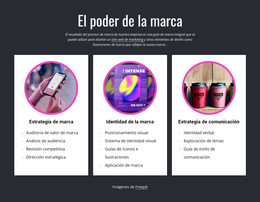 El Poder De La Marca - Mejor Diseño De Plantilla De Sitio Web