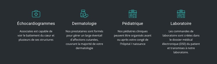 Les avantages de notre clinique Modèles de constructeur de sites Web