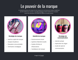 Le Pouvoir De La Marque - Meilleure Conception De Modèle De Site Web